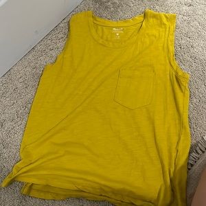 Madewell mustard tank